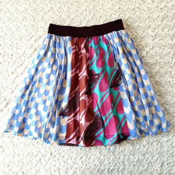 새상품급 츠모리치사토 스커트 쉬폰 TSUMORI CHISATO 실크