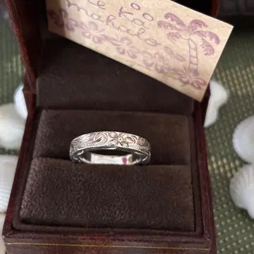 Hawaiian jewelry 실버 두께감 있는 반지 미사용