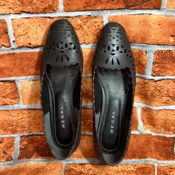 컨디션 최상 REGAL 펌프스 플랫슈즈 컷워크