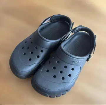 crocs 블랙 클로그 샌들 오프로드 스포츠 크로그