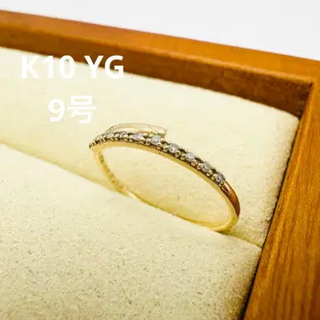 ete 에테 K10 다이아몬드 골드 반지 0.03ct 9호