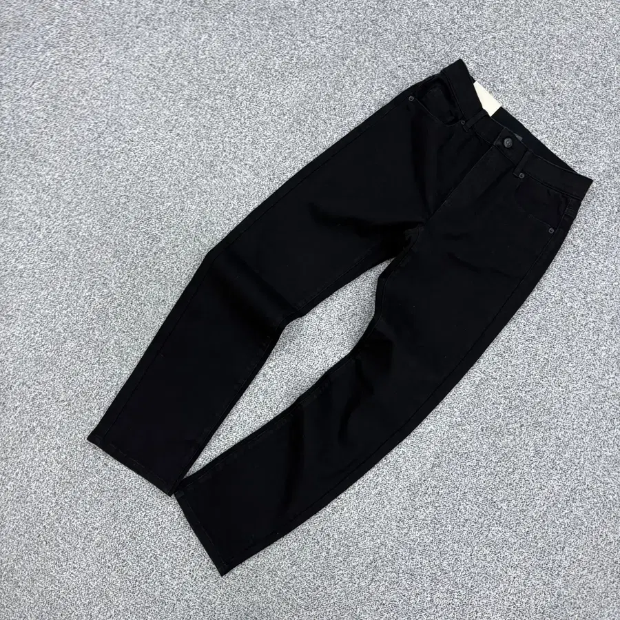 26 새상품 자주 Jaju 블랙 면 폴리 허리맨딩 바지 0709J2