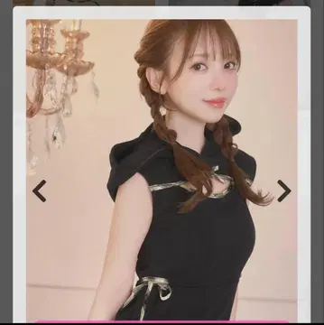 미셸마카롱 블랙 컬러 미니 원피스