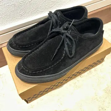VANS 모카신 블랙 스웨이드 27cm