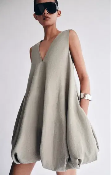 새상품 [ ZARA ] LIMITED EDITION 퍼프 원피스 S