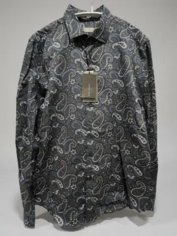 [미사용에 가까움] ZARA MAN 페이즐리 무늬 긴팔 셔츠