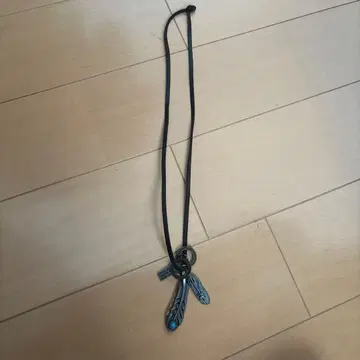 페더 목걸이 터콰이즈 실버 남성용