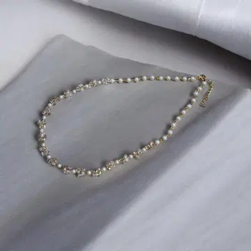펄과 크리스탈 비즈 목걸이