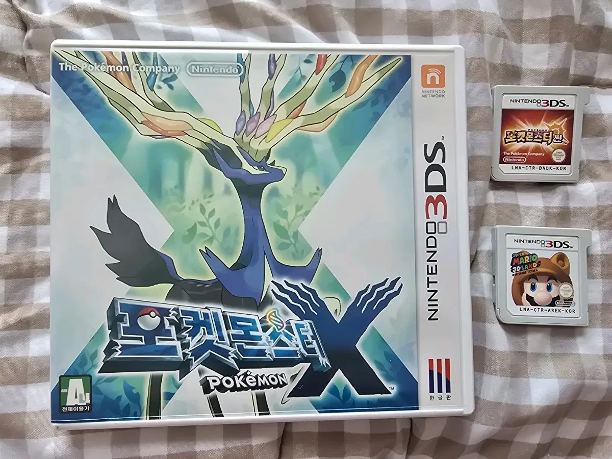 3ds포켓몬스터 X,썬, 마리오 3d랜드