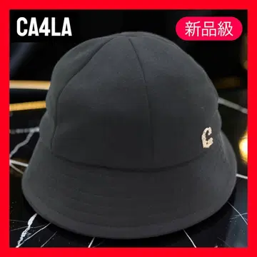 새상품급 CA4LA 카시라 AARON 버킷햇 블랙 일본제 메탈 로고