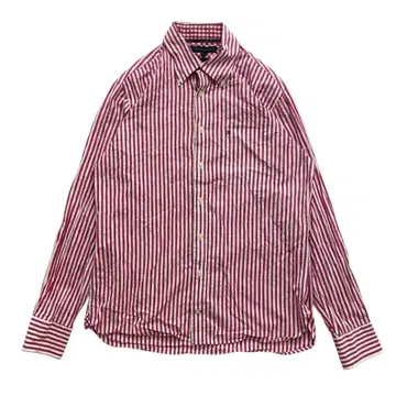 10s- 타미힐피거 스트라이프 BD 셔츠 남성용 M 일본 L-XL 상당