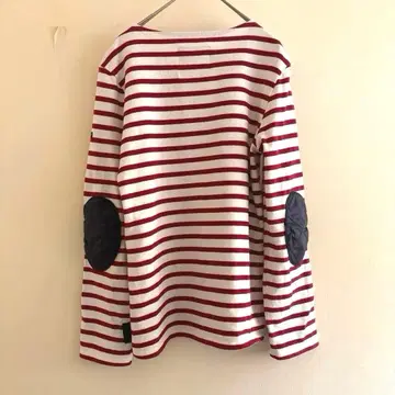 [한정판] SAINT JAMES x LAVENHAM 엘르보 패치 하자품 빨간색