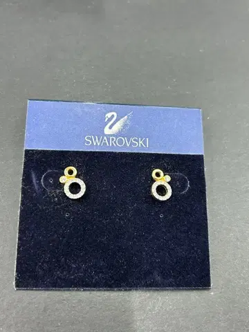 262 Swarovski 서클 귀걸이 골드 컬러