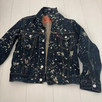 Levi's 리바이스 데님 자켓 페인트 가공