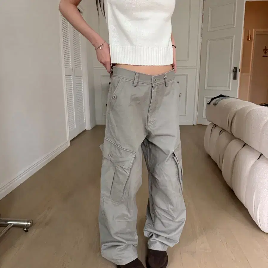 아카이브류 카고 팬츠 muse cargo pants