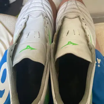Mizuno 축구 스파이크 화이트/그린