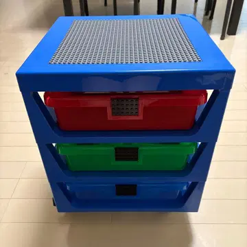LEGO 3단 서랍 수납 랙 캐스터 부착