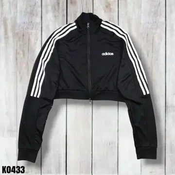 아디다스 오리지널스 새상품급 크롭 저지 블랙 XL K0433