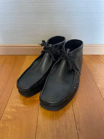 구제 clarks 왈라비 부츠 가죽 클락스 블랙 가죽
