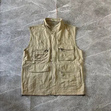 [다기능] 베스트 더블 지퍼 90s 00s 사냥 낚시