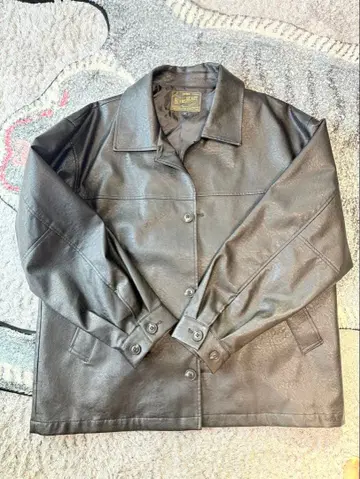BEAMS HEART 인조 가죽 자켓 블랙 M 사이즈