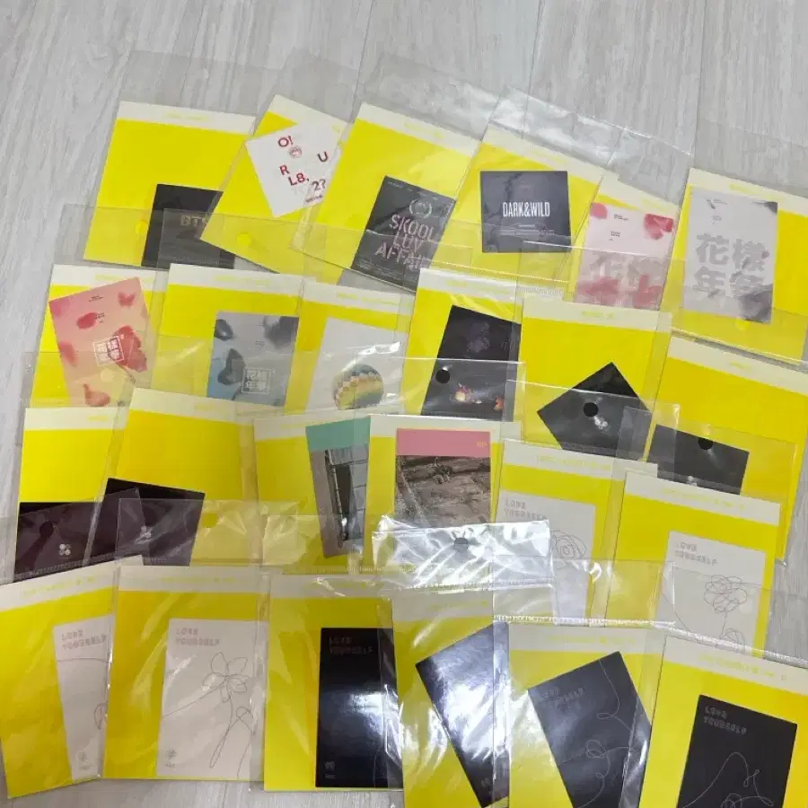 방탄 오늘 전시회 앨범 커버 스티커 일괄