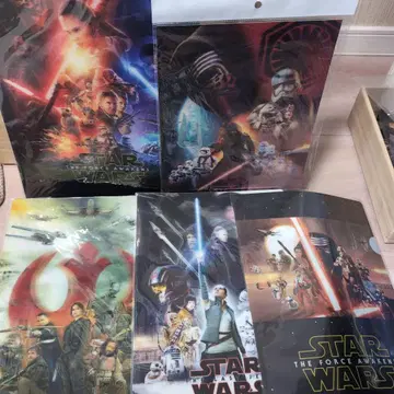 STAR WARS 클리어 파일 3D 포스터 5매 세트