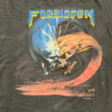 초레어 FORBIDDEN 포비든 밴드 T셔츠 L 빈티지