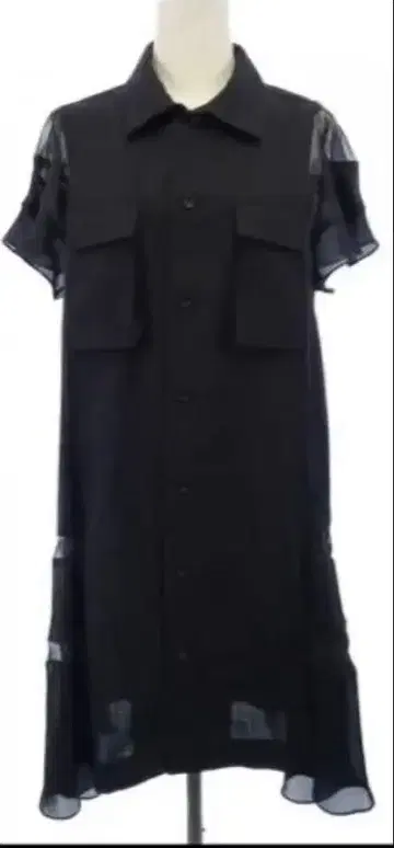 sacai 2025 ss 반팔 새틴 x 수트 원피스