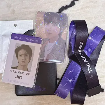 BTS 진 The Astronaut ID 카드 스트랩 세트