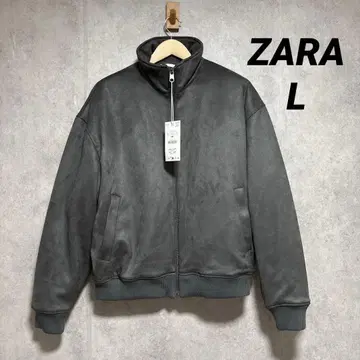 ZARA 자라 페이크 스웨이드 퀼팅 자켓 L