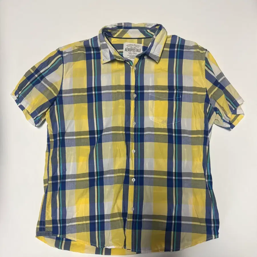 에어로포스테일 USA 빈티지 아메카지 반팔 체크 셔츠 XL ~ 2XL