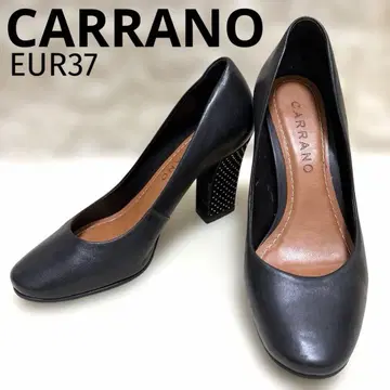 CARRANO 스터드 펌프스 블랙 23.5~24cm 비브람 밑창 보강