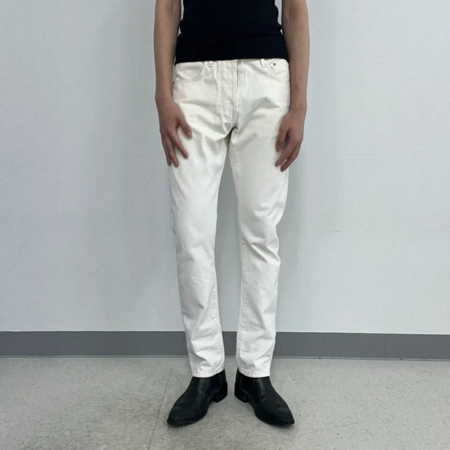 00's usa stussy 스투시 크림 코튼 팬츠 30