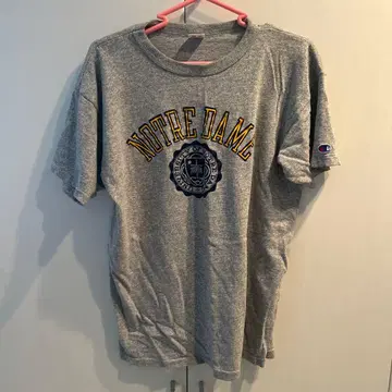 USA제 Champion NOTRE DAME 칼리지 T셔츠 L 빈티지