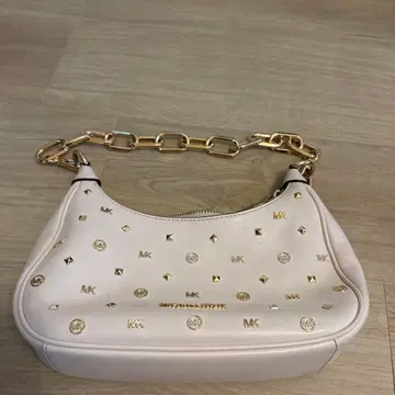 MICHAEL KORS 스터드 핸드백 화이트