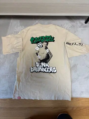 PUNK DRUNKERS 타카스 클리닉 콜라보 긴팔 T셔츠