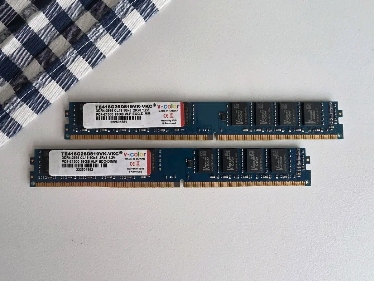 ddr4 vlp램 16GB 2개 팝니다