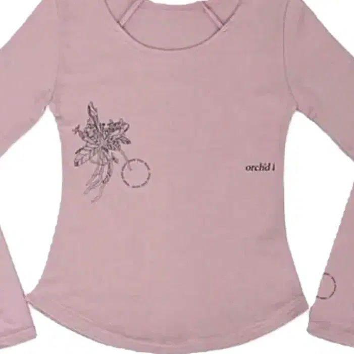 시월107 레터 티 orchid letter tee