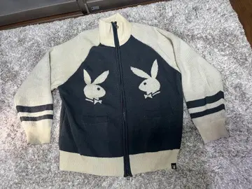 PLAYBOY 플레이보이 니트 트레이닝복 더블 지퍼