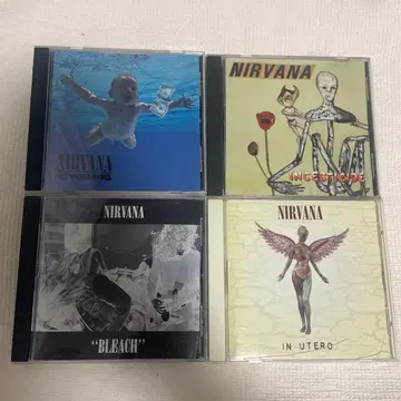 Nirvana CD 4장 세트 Bleach Nevermind