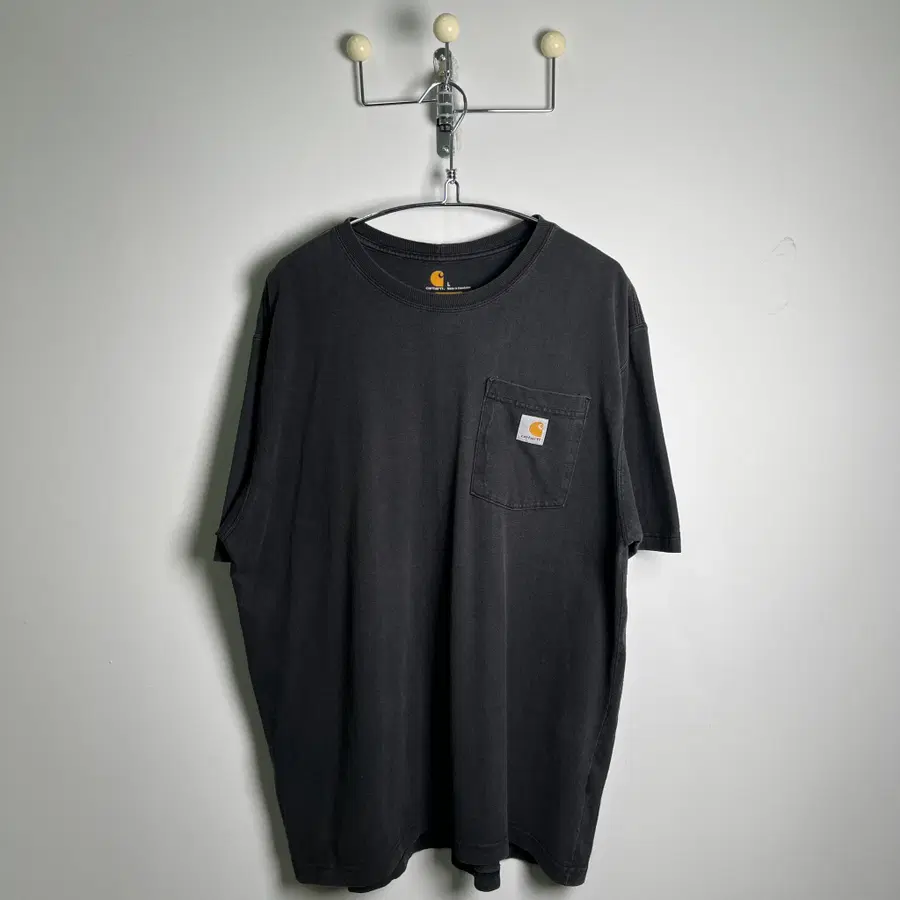 Carhartt 칼하트 오리지널핏 블랙 포켓 반팔 티셔츠 L