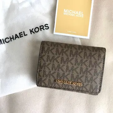 새상품 마이클코어스 MICHEAL KORS 3단 폴더형 지갑 브라운