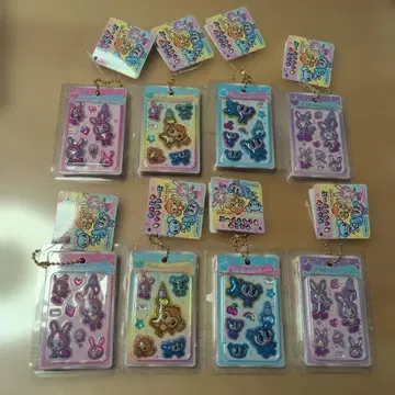 나루미야 캐릭터즈 우루츄루 씰 mini 키링 2세트