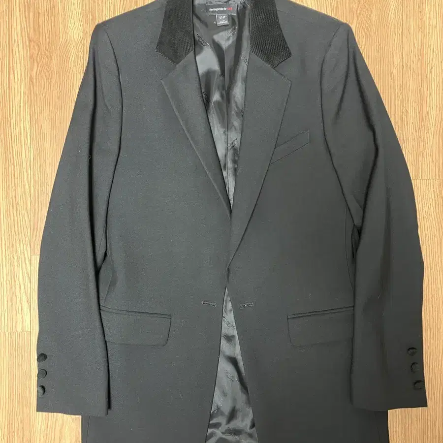 H&M X Karl Lagerfeld 칼 라거펠트 블랙 쟈켓 48