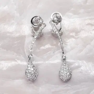 REPOSSI 다이아몬드 귀찌 750WG