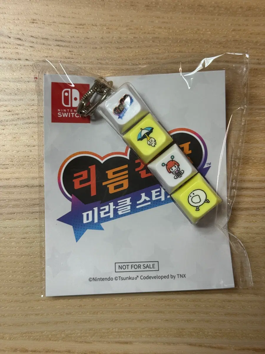 미개봉) 리듬천국 미라클 스타즈 LED 키캡 키링(예약특전)
