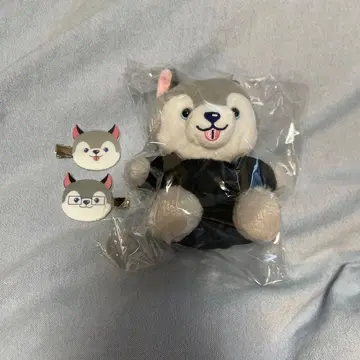 [미개봉] 마츠무라 호쿠토 토리이누 노키도아 봉제 인형 헤어 클립 빙우