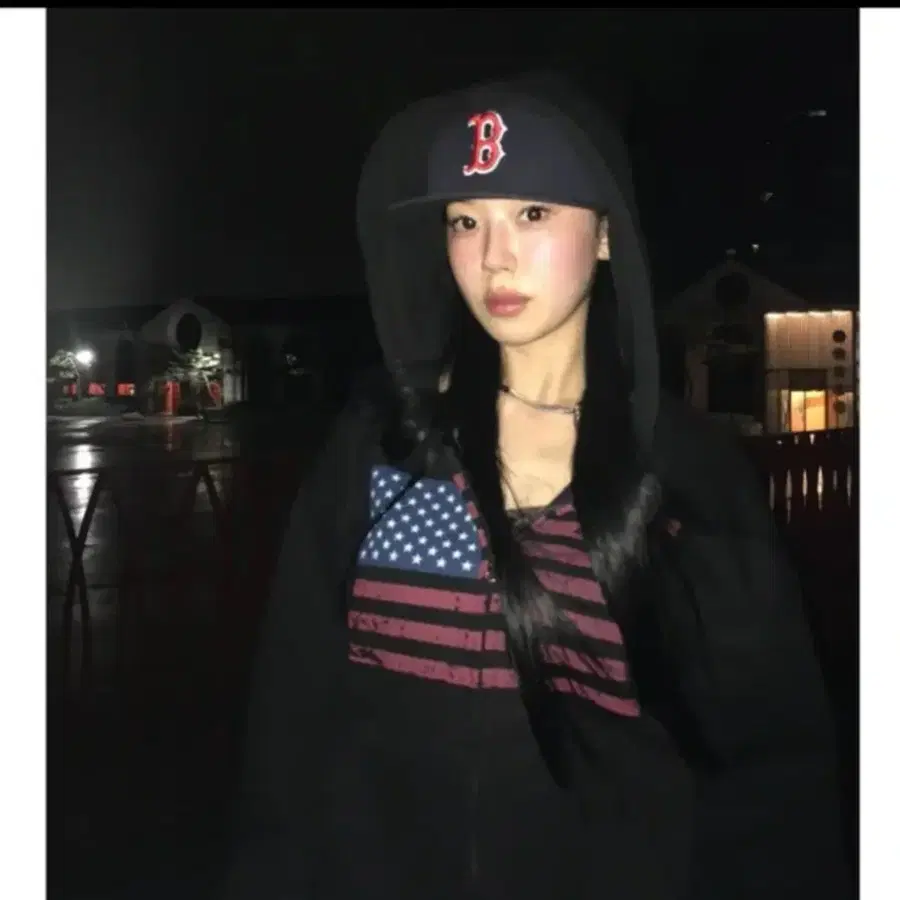 오버핏 후드집업