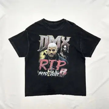 DMX 랩 T셔츠 RIP 메모리얼 힙합 구제 의류